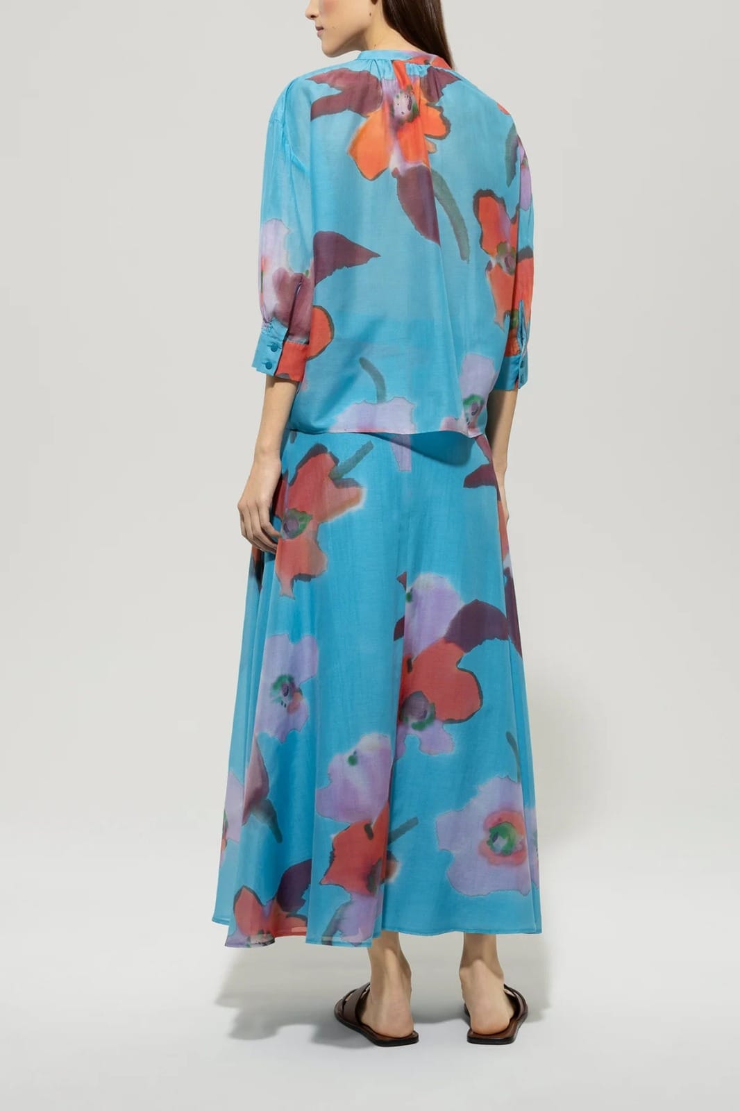 BLOUSE AVEC IMPRIME HIBISCUS – Image 3