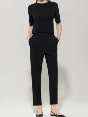 PULL EN MAILLE FINE NOIR