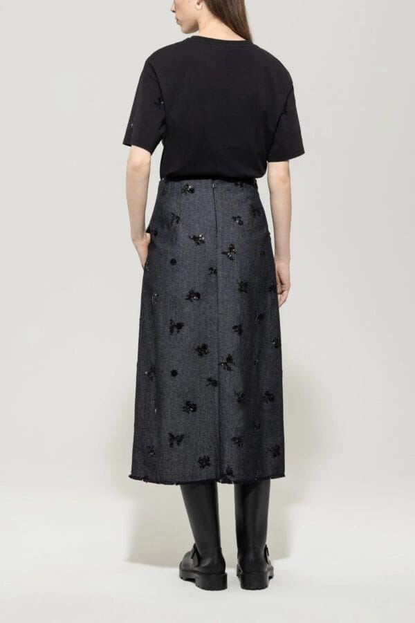 JUPE EN DENIM A PAILLETTES – Image 3
