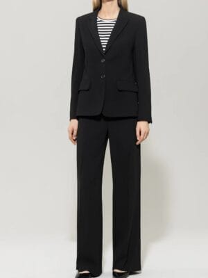 BLAZER EN TECHNO-SABLE NOIR