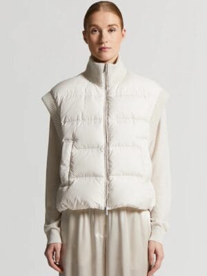 DOUDOUNE LUREX ET DUVET GRISE