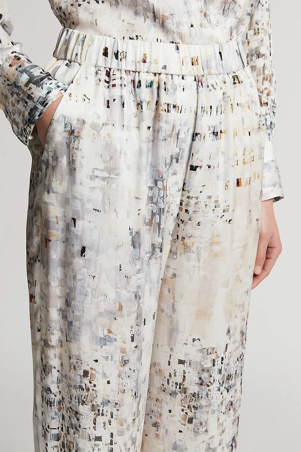 PANTALON EN SATIN DE VISCOSE – Image 2