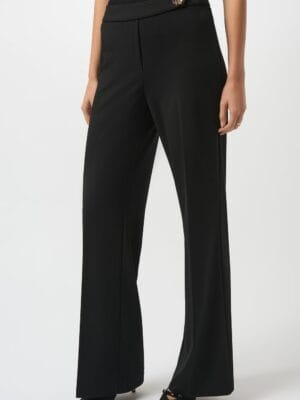 PANTALON EVASE TAILLE MOYENNE NOIR