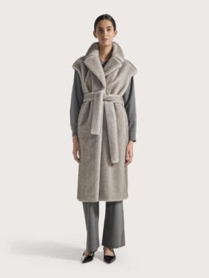 GILET LONG EN IMITATION VISON
