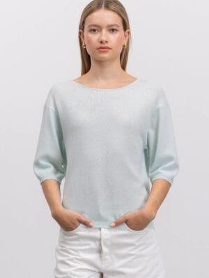 PULL EN LAINE MELANGEE BEIGE