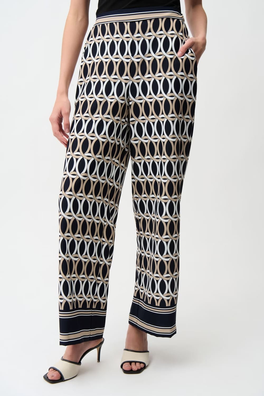 PANTALON GEOMETRIQUE MI-TAILLE