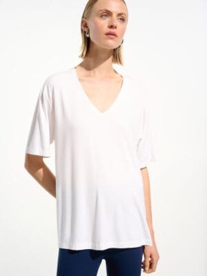 T-SHIRT DECONTRACTE COL V