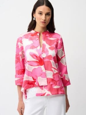 VESTE FLORALE DECONTRACTEE