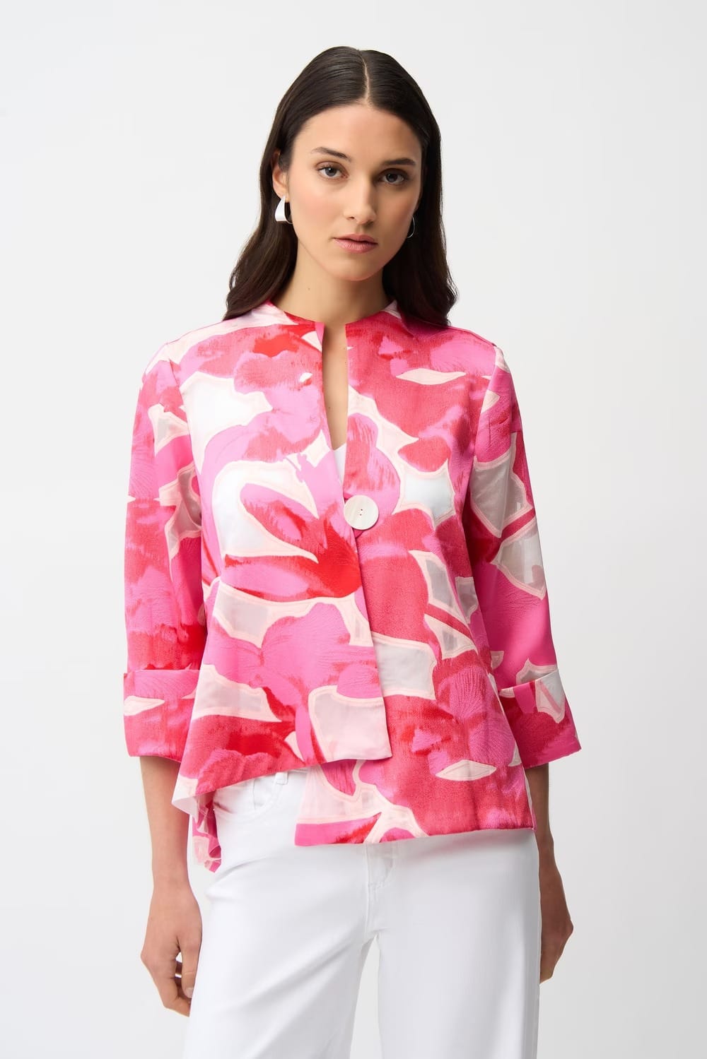 VESTE FLORALE DECONTRACTEE
