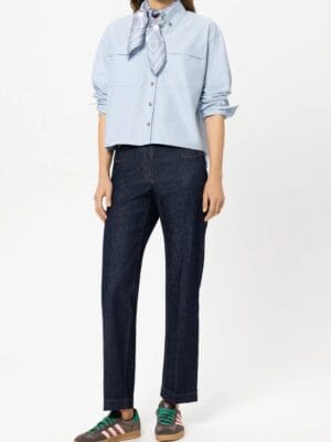 CHEMISE EN COTON CIEL