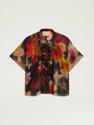 CHEMISIER BERENICE EN VOILE DE COTON IMPRIMÉ - MULTICOLORE ARMY