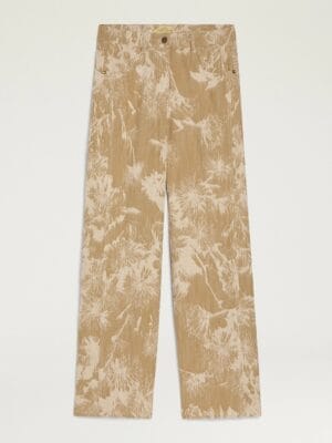 PANTALON AGUILA EN DENIM BRODÉ - HUILE