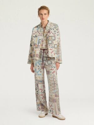 VESTE REV GELSOMINO EN MATELASSAGE IMPRIMÉ - MULTICOLORE CRÈME