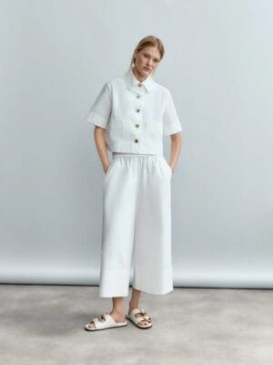 PANTALON PALAZZO GRIS