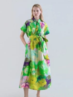 ROBE CHEMISE LONGUE A IMPRIME BLOOMLIGHT