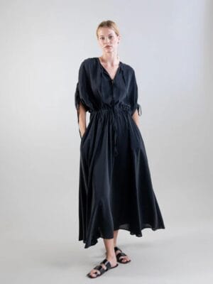 ROBE MIDI FUIDE AVEC TAILLE AJUSTABLE