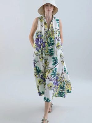 ROBE MIDI SANS MANCHES