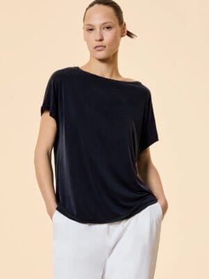 T-SHIRT CUPRO MARINE