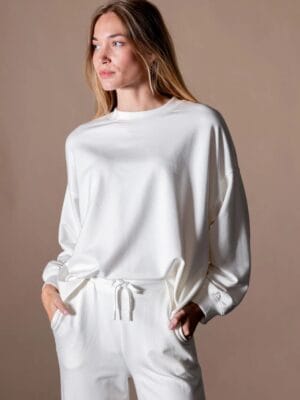 SWEAT-SHIRT MYA BLANC