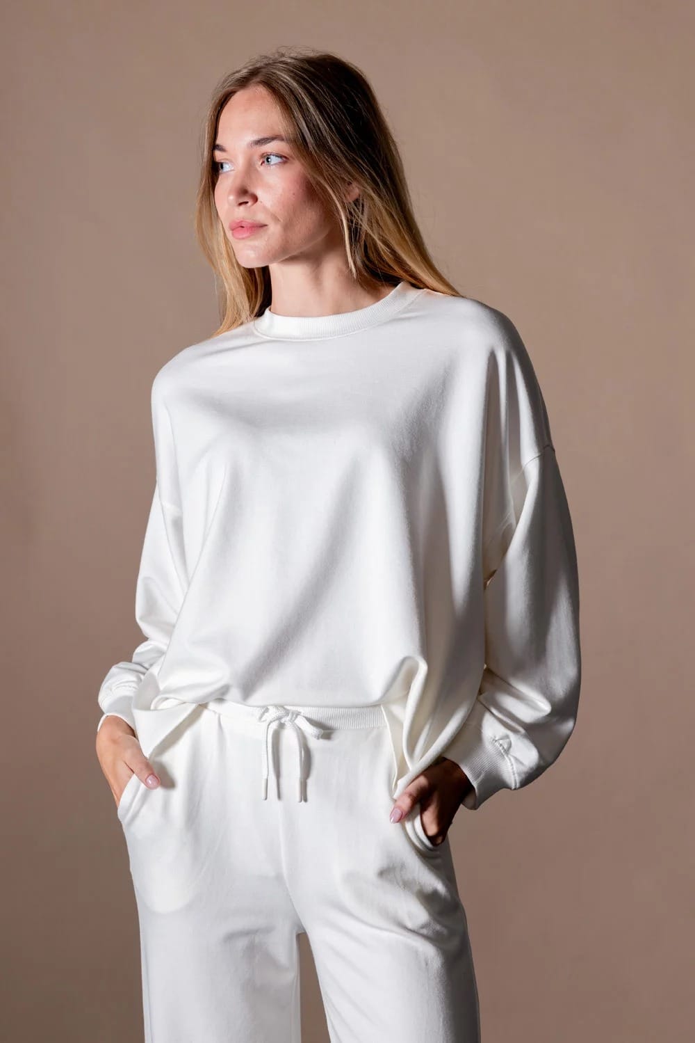 SWEAT-SHIRT MYA BLANC