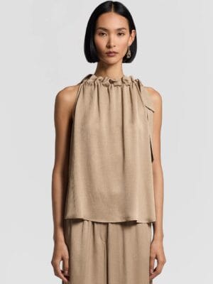 TOP EN SATIN MELANGE VISCOSE