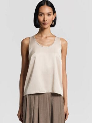 HAUT EN SATIN DE VISCOSE