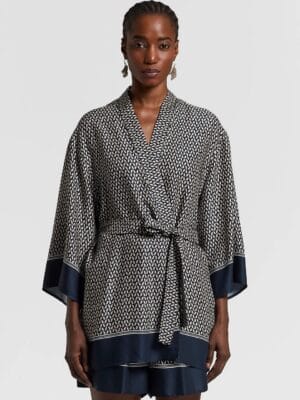 KIMONO EN SERGE DE VISCOSE