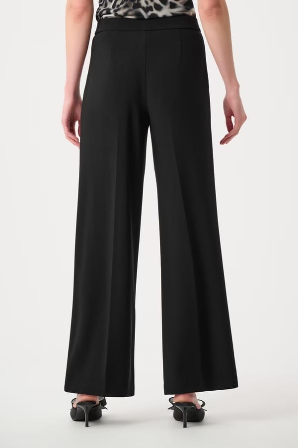 PANTALON PLISSES LONG NOIR – Image 2