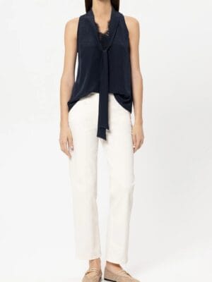 TOP CHEMISIER AVEC DETAILS EN DENTELLE