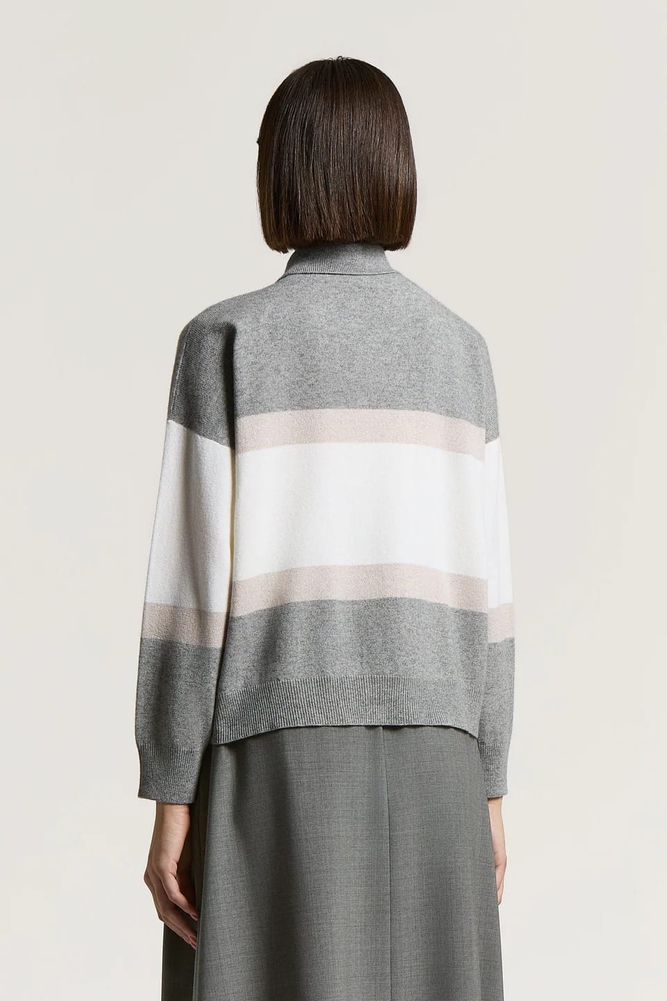 GILET EN LAINE SOIE CACHEMIRE ET LUREX – Image 2