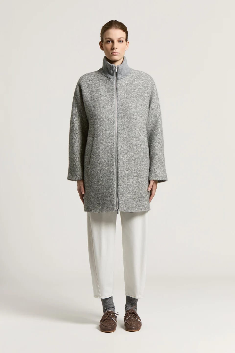 MANTEAU EN LAINE ET ALPAGA