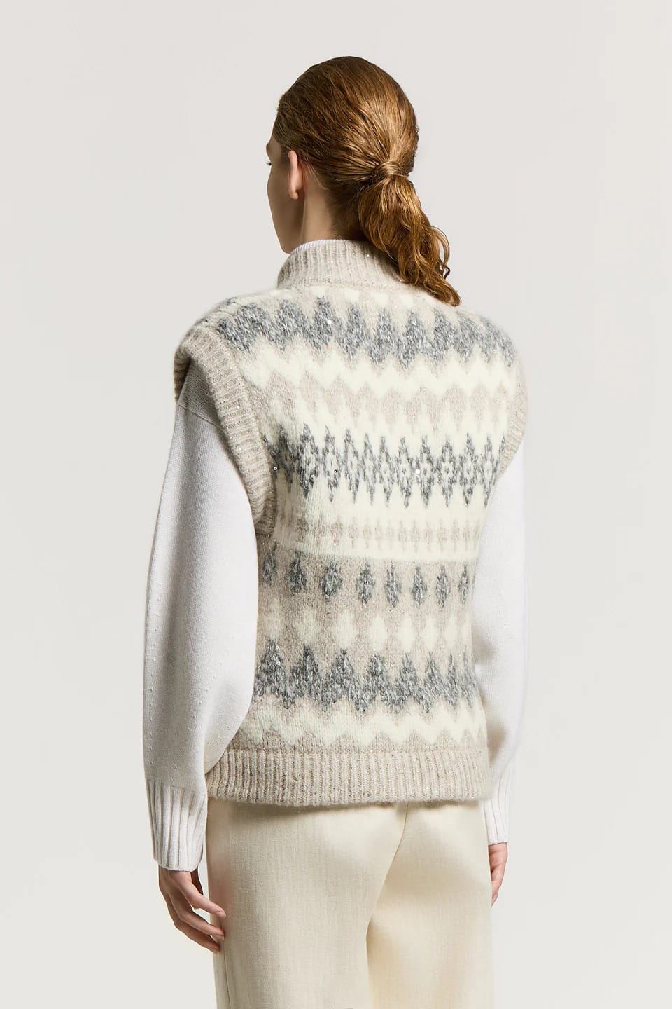 GILET EN LAINE CACHEMIRE ET MOHAIR – Image 2