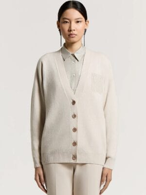 GILET EN LAINE SOIE ET CACHEMIRE