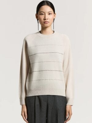 PULL EN LAINE SOIE ET CACHEMIRE