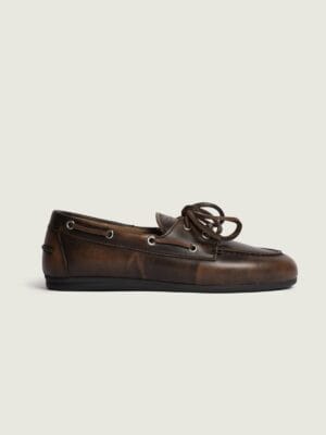 MOCASSINS BATEAU BROSSE CAFE