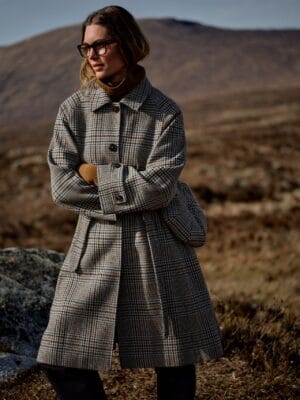 MANTEAU A CARREAUX MM SELESTINE