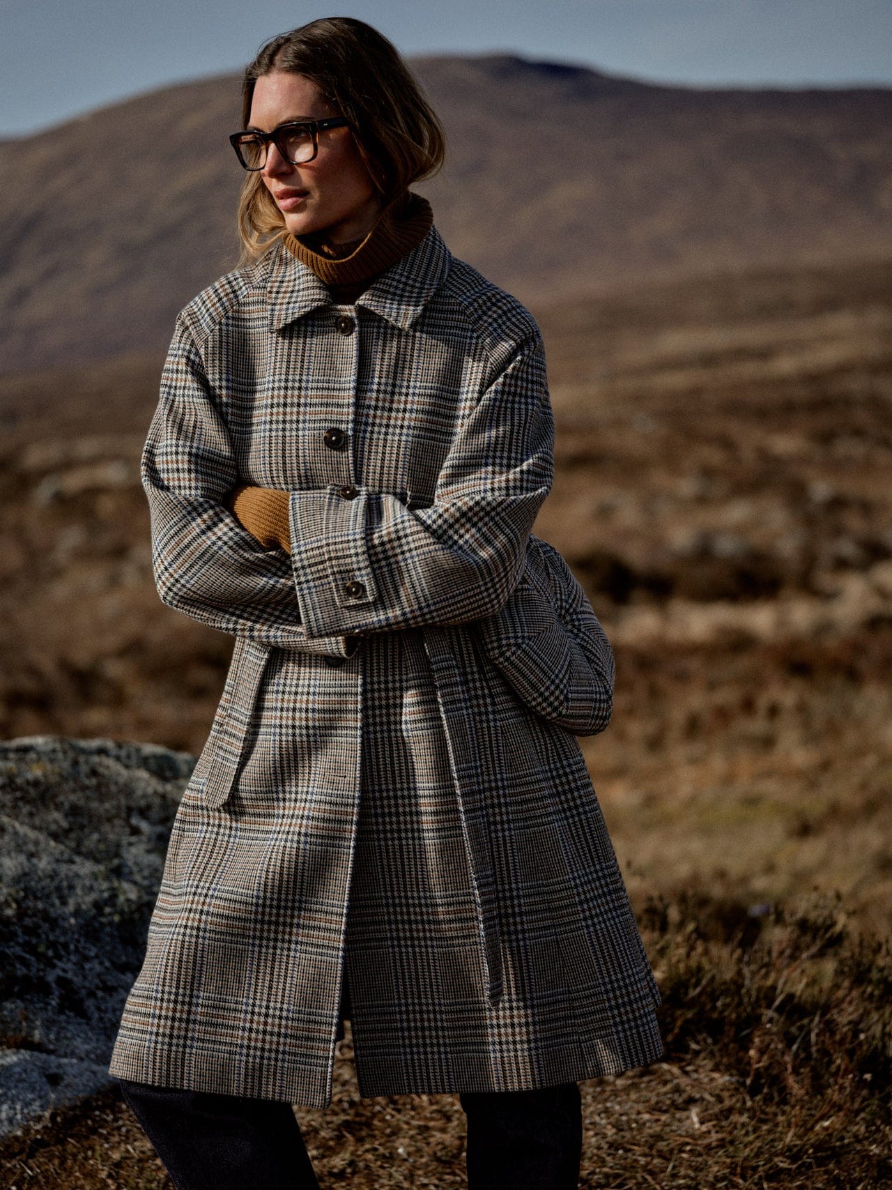 MANTEAU A CARREAUX MM SELESTINE