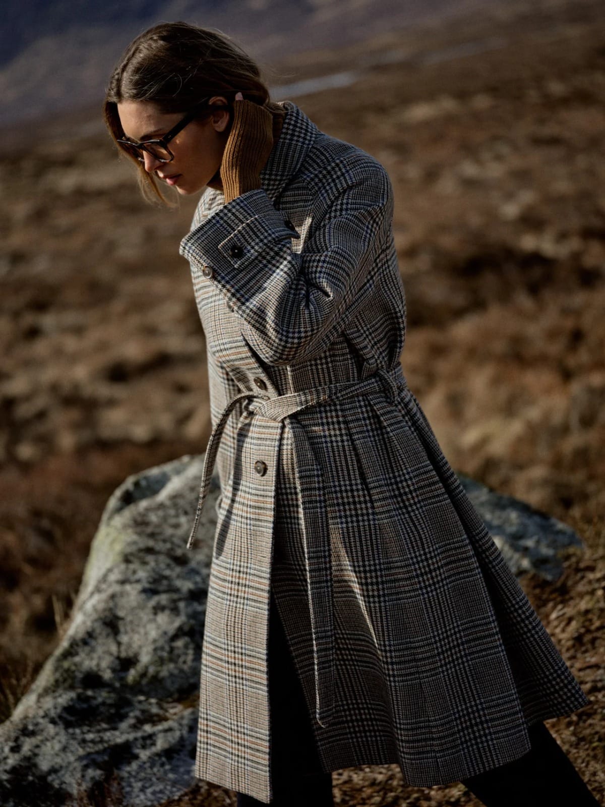MANTEAU A CARREAUX MM SELESTINE – Image 2