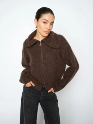 GILET ZIPPE EN MAILLE MMHULDA