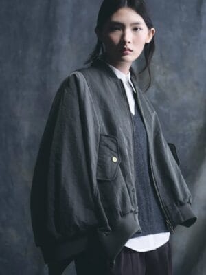 VESTE BOMBER SURDIMENSIONNEE KAKI