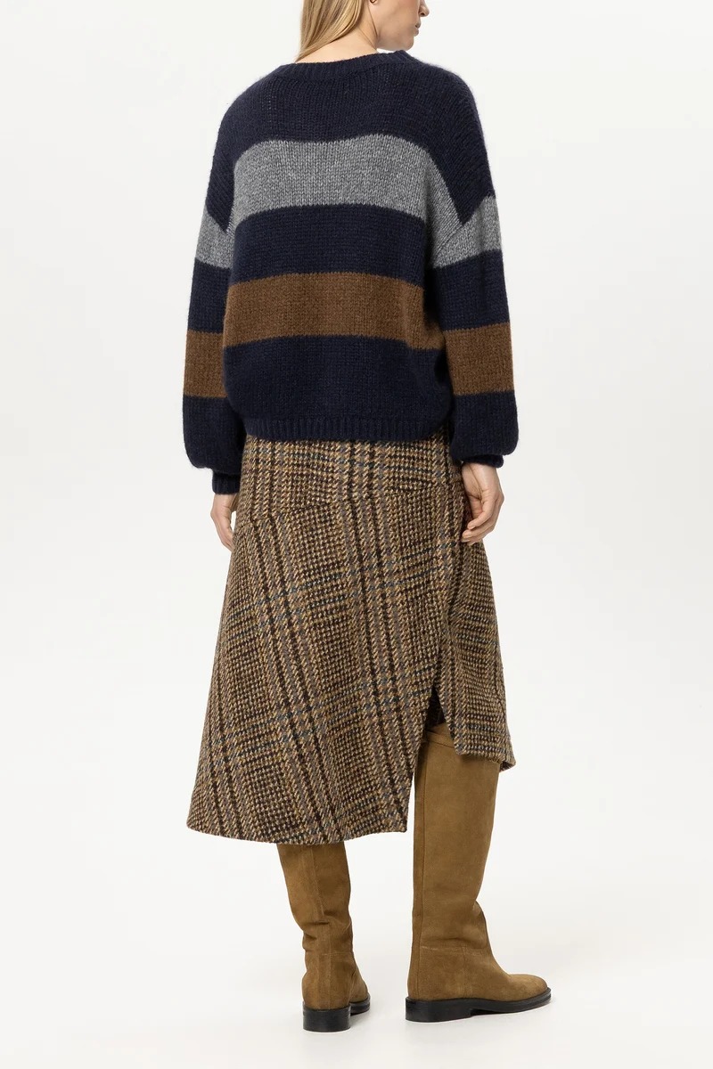 PULL EN MELANGE D'ALPAGA A MOTIF – Image 3