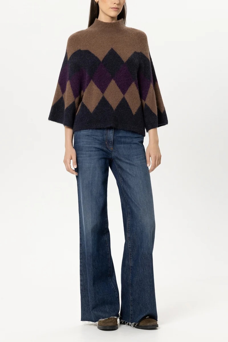 PULL-OVER CAPE A MOTIFS