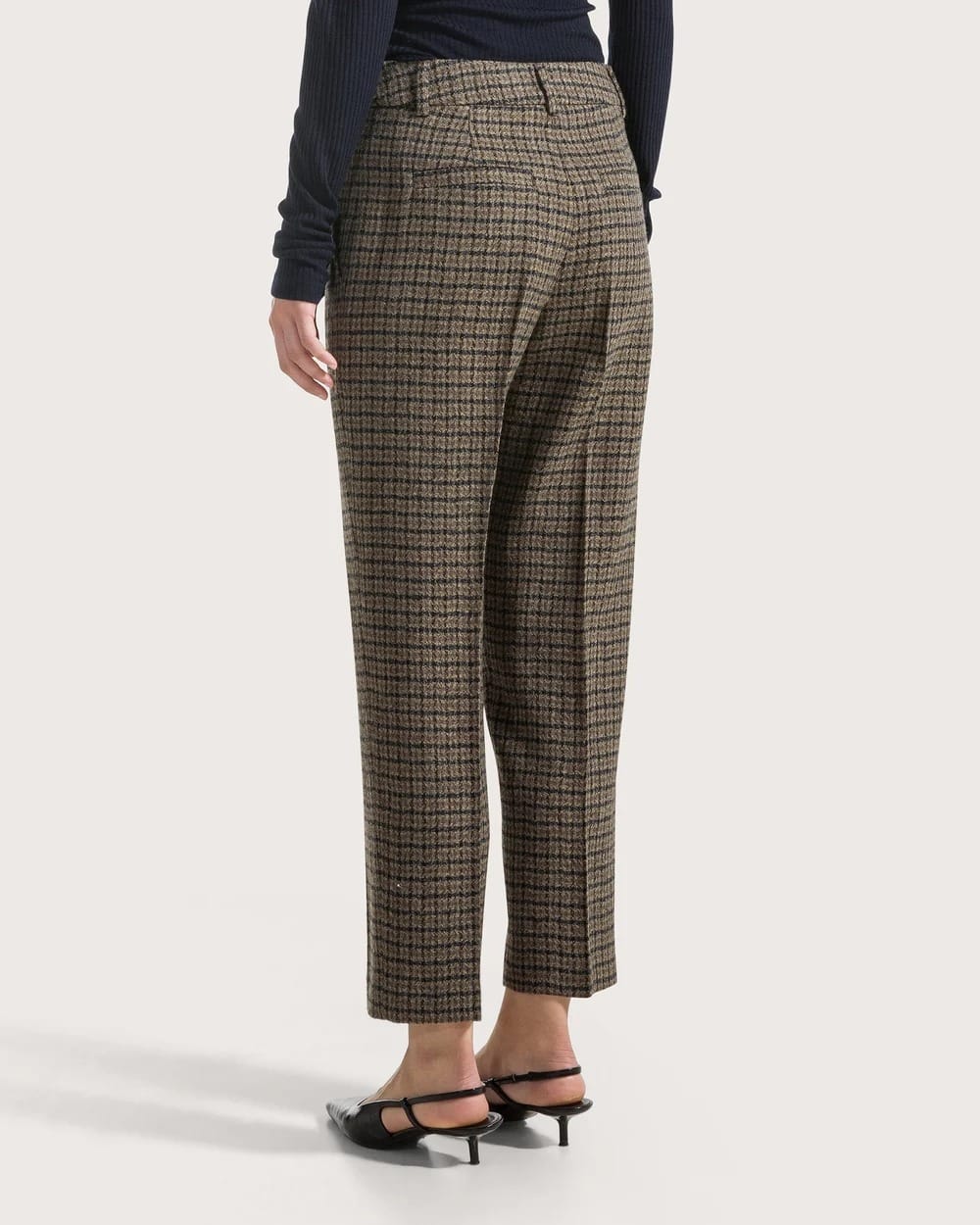 PANTALON A MOTIFS EN PURE LAINE – Image 3