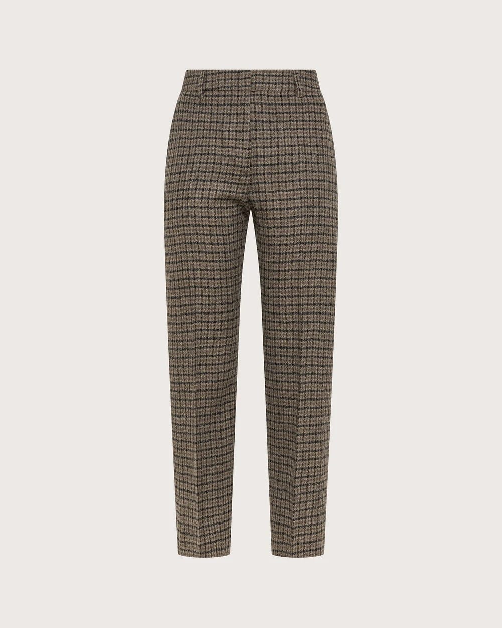 PANTALON A MOTIFS EN PURE LAINE