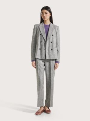 PANTALON EN LAINE EFFET FEUTRE