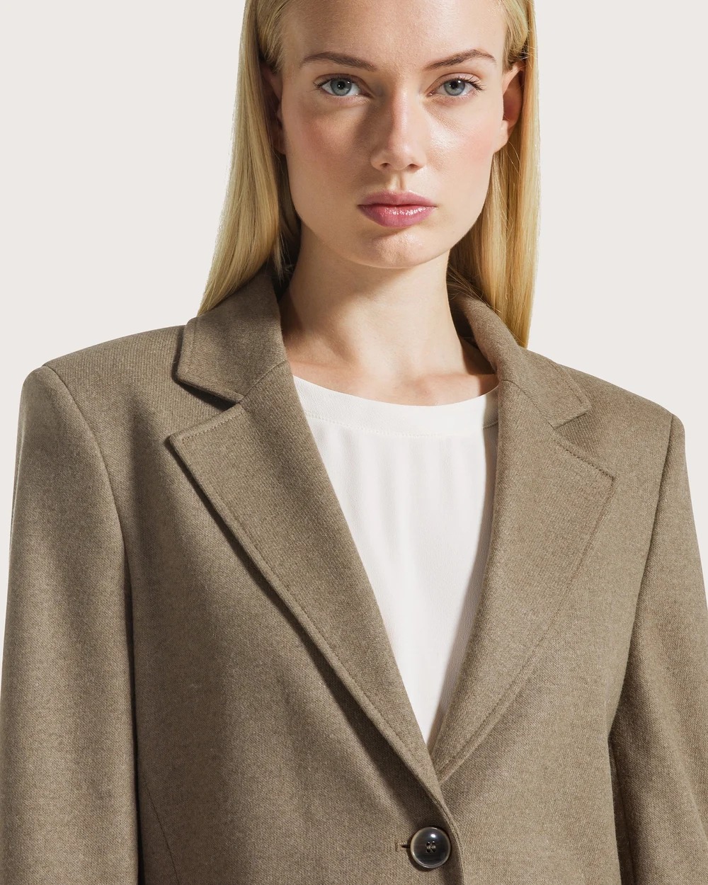 VESTE EN FLANELLE A SIMPLE BOUTONNAGE – Image 2