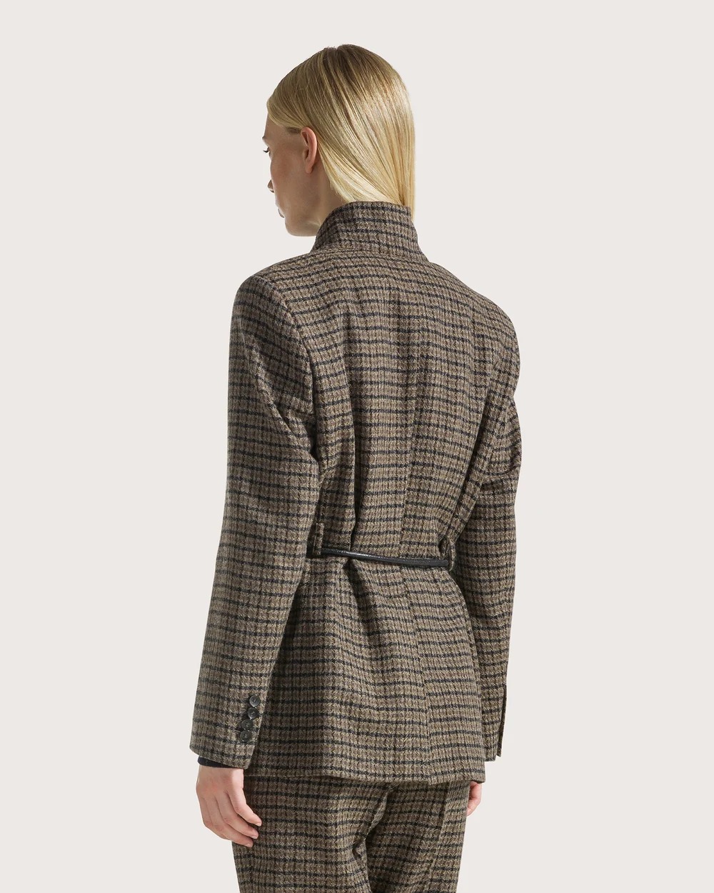 VESTE EN CACHEMIRE MATELASSEE EN LOSANGES – Image 3