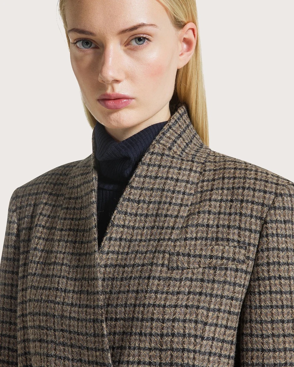 VESTE EN CACHEMIRE MATELASSEE EN LOSANGES – Image 2