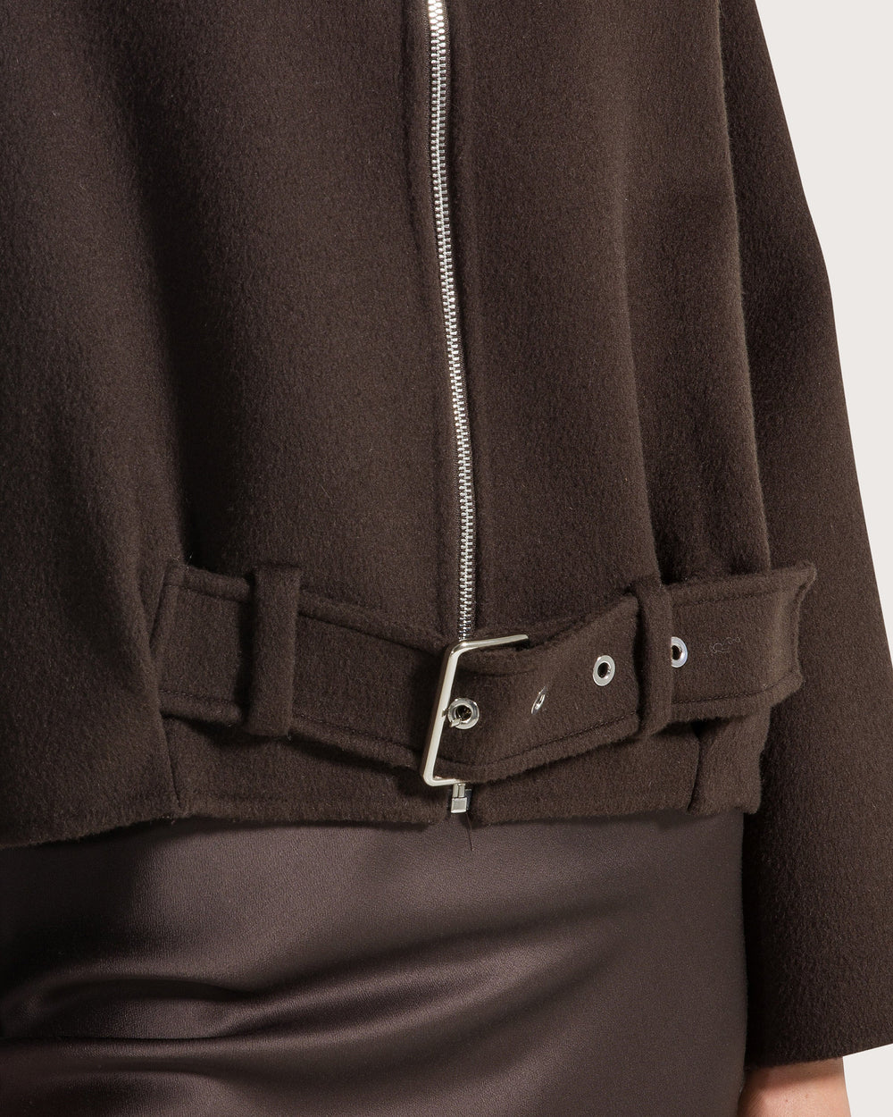 BLOUSON AVIATEUR DOUBLE FACE EN PURE LAINE – Image 2