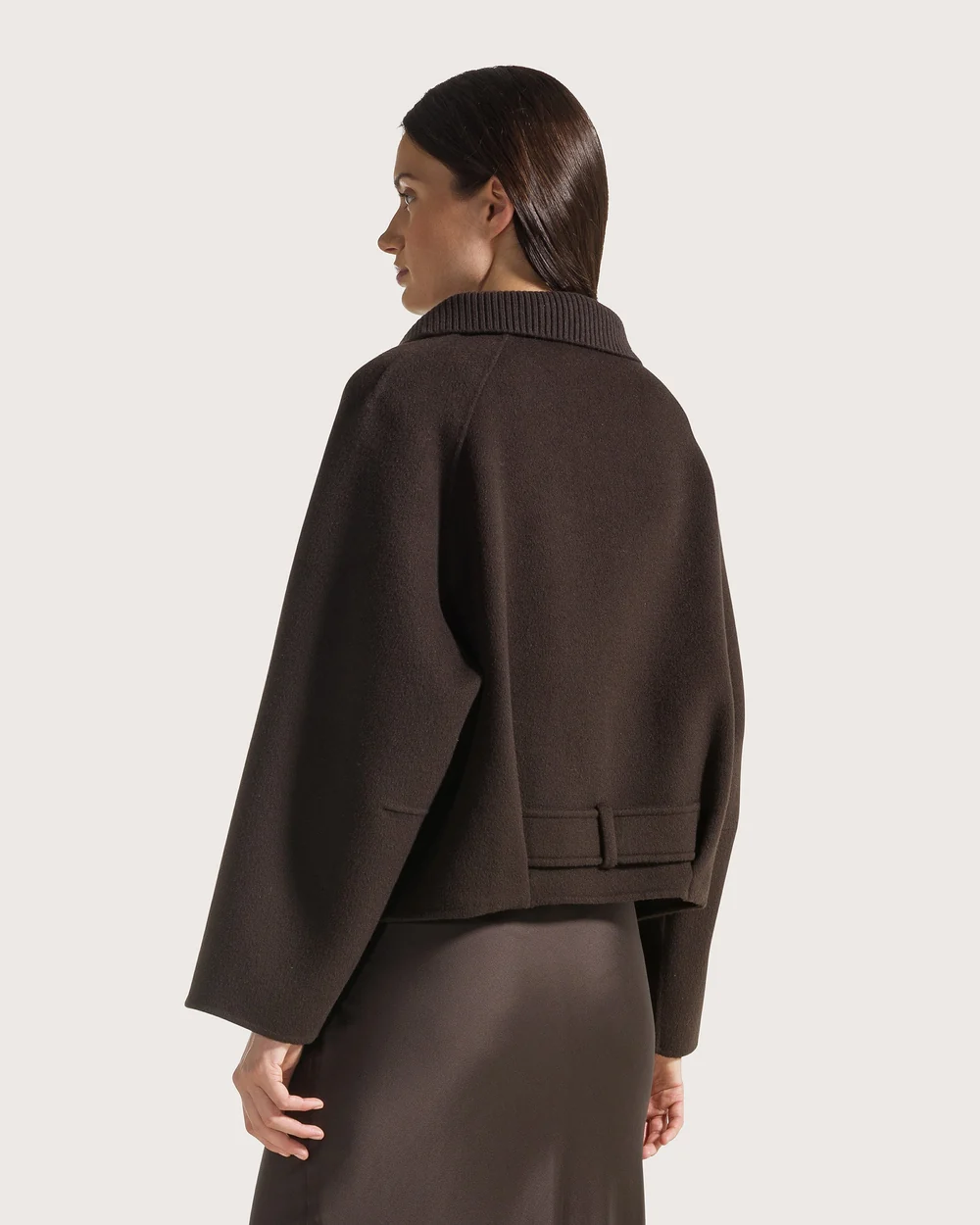 BLOUSON AVIATEUR DOUBLE FACE EN PURE LAINE – Image 3